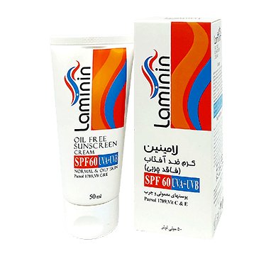 کرم ضدآفتاب لامینین SPF60 فاقد چربی 50 میلی لیتری