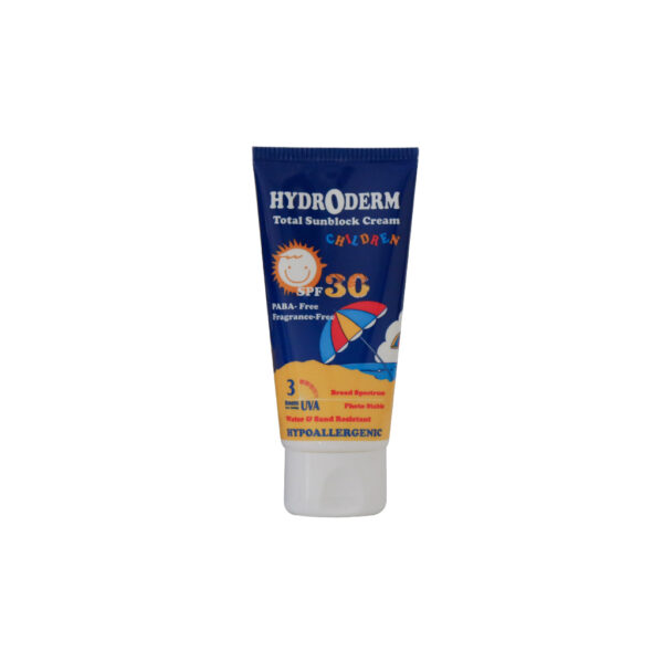 کرم ضدآفتاب هیدرودرم SPF30 مخصوص کودکان 50 میلی لیتری