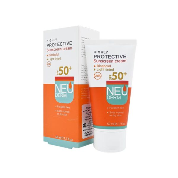 کرم ضدآفتاب نئودرم SPF50 هایلی پروتکتیو 50 میلی لیتری