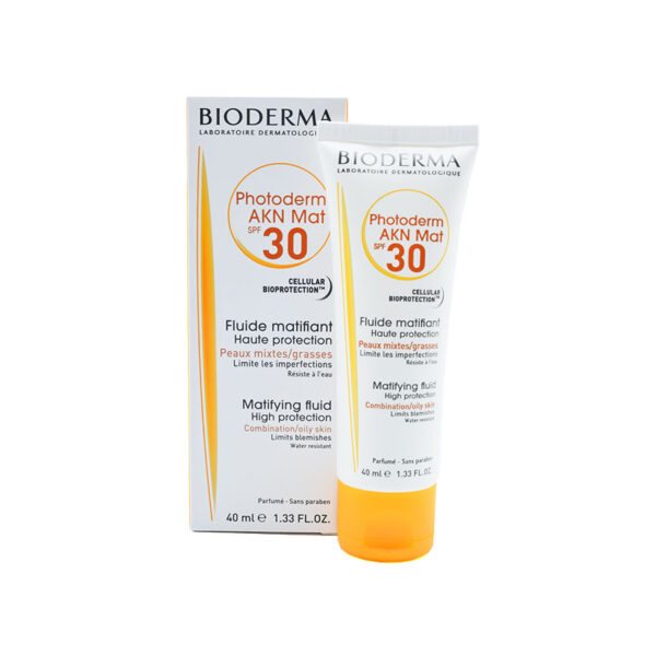 فلوئید ضدآفتاب بایودرما SPF30 فتودرم آکنه مت 40 میلی لیتری