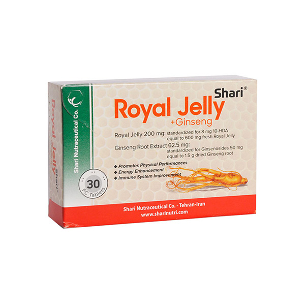 قرص رویال ژلی و جینسنگ شاری 30 عددی