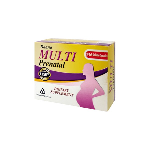 کپسول سافت ژل مولتی پریناتال دانا 30 عددی
