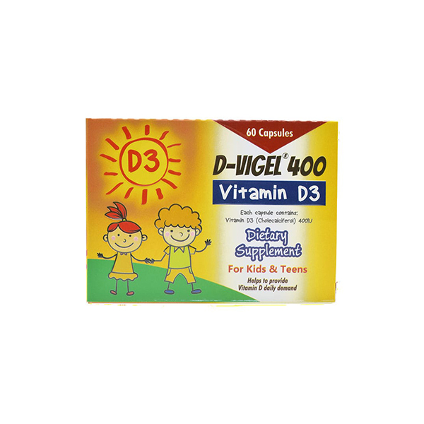 کپسول ژلاتینی ویتامین D3 دی ویژل 400 دانا 60 عددی