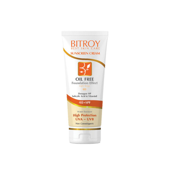 کرم ضدآفتاب بیتروی SPF40 فاقد چربی بژ روشن 50 میلی لیتری