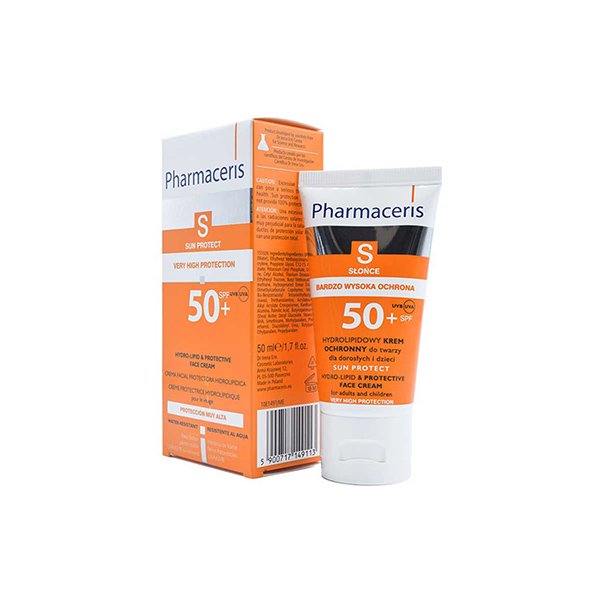 کرم ضد آفتاب و مرطوب کننده فارماسریز SPF50 بی رنگ 50 میلی لیتری