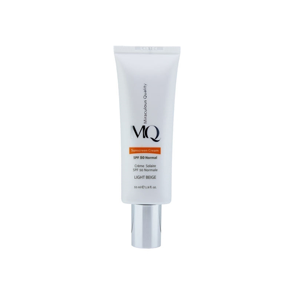 کرم ضدآفتاب ام کیو SPF50 نرمال رنگی 55 میلی لیتری