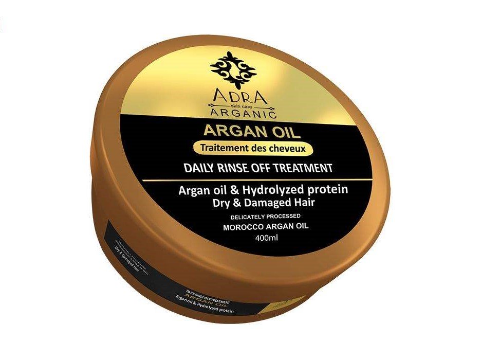 ماسک مو آدرا آرگانیک حاوی روغن آرگان 400 میلی لیتری