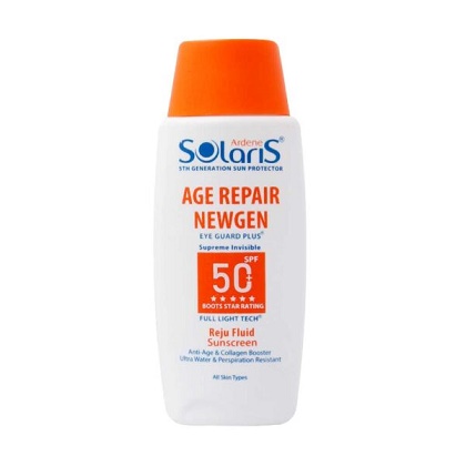 فلوئید ضد آفتاب و ضد چروک SPF50 سولاریس آردن (ایج ریپیر نیوژن)