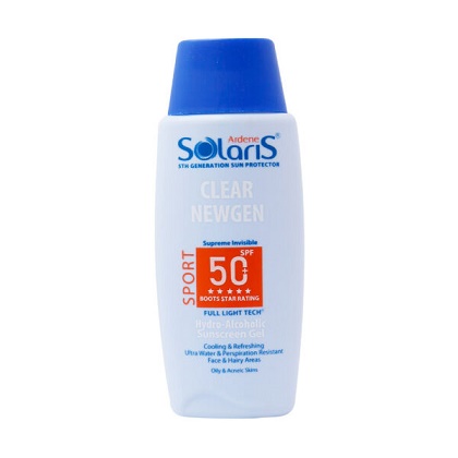 ژل هیدرو الکلی ضد آفتاب آردن سولاریس SPF50 (کلیر نیوژن)